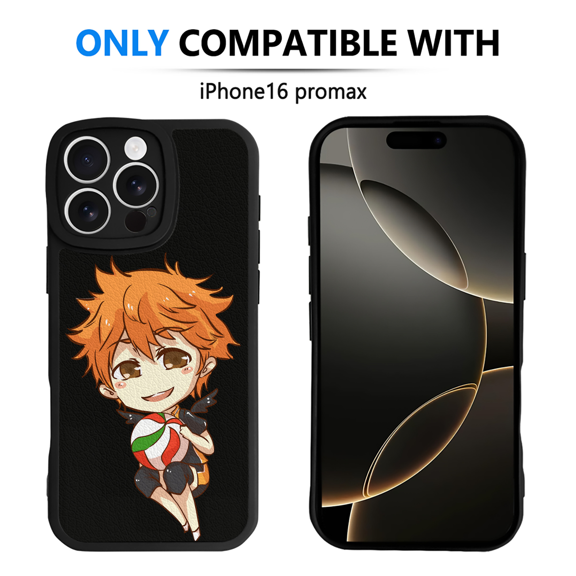 （画像用） ハイキュー!! Haikyu!! 【iPhone 16シリーズ対応】シリコンスマホケース（レザー調） 材質：シリコン